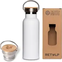 Retulp Urban bamboe dop 500 ml wit thermosbeker