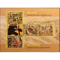 Bpost - 5 zegels - Verzending België - Tarief 2 - Centrum van tapijtkunst