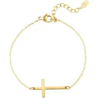 Yehwang Armband kruisje - goud