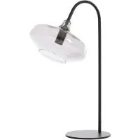 Light & Living Tafellamp E14 31x22x50 cm SOLNA mat zwart+smoke glas