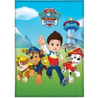 Safta fleece deken - 140 x 100 cm. - Paw Patrol plaid - blauw