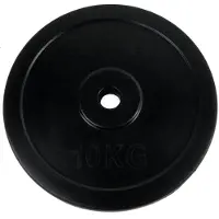 Tunturi Halterschijf - Halter gewichten - 1x 10 kg - 30mm - Rubber - incl. gratis fitness app