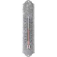 Esschert Design wandthermometer 30 cm schrootzink oz10