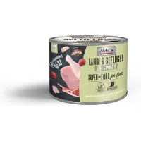 Mac'S Superfood Kattenvoer Fijnproever Natvoer Blik - Lam & Gevogelte 6x 200g hoog vers vleesgehalte 99%