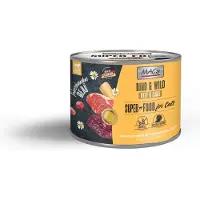 Mac'S superfood kattenvoer Fijnproever - Rundvlees & Wild 6x 200g - hoog vers vleesgehalte 96,7%