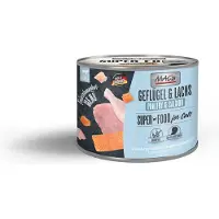 Mac'S Superfood Kattenvoer Fijnproever Natvoer Blik - Gevogelte & Zalm 6x 200g - vers vleesgehalte 99%