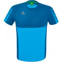 Erima Functioneel shirt blauw / cyaan blauw / grijs