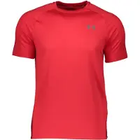 Under Armour Functioneel shirt 'Tech 2.0' antraciet / vuurrood