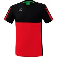 Erima Six Wings Short Sleeve T-shirt Rood 3XL Man