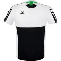 Erima Six Wings Short Sleeve T-shirt Wit,Zwart 152 cm Jongens,Meisjes
