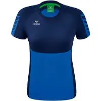 Erima Six Wings Short Sleeve T-shirt Blauw 34 Vrouw