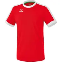 Erima Retro Star Shirt Korte Mouw Kinderen - Rood / Wit | Maat: 128