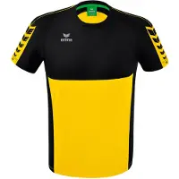 Erima Six Wings Short Sleeve T-shirt Geel 140 cm Jongens,Meisjes