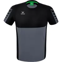 Erima Six Wings Short Sleeve T-shirt Grijs 116 cm Jongens,Meisjes