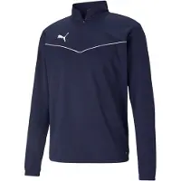 Puma Sportsweatshirt 'TeamRise' marine / wit