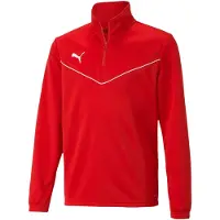 Puma Sportief sweatshirt 'TeamRise' rood / wit