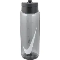 Nike Recharge Bidon Met Rietje 700ML Grijs Zwart Wit