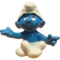 Schleich Smurf Speelfiguurtje - Yoga - Zittende pose - 5,5 cm - Poppetje - De smurfen