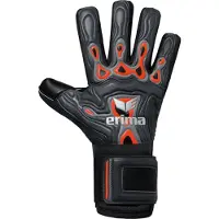 Erima Flex-Ray Hardground Keepershandschoenen Kinderen - Zwart / Koraal | Maat: 7,5