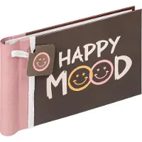 Walther design MA-133 Happy Mood - Mini insteekalbum met spiraal - 36 foto's 10 x 15 cm - Bruin