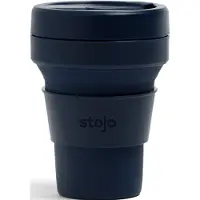 Stojo - Opvouwbare beker - To Go - Denim - Donker Blauw - 355ml - Herbruikbaar