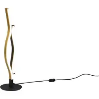 TRIO Tafellamp Blaze zwart met goud