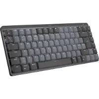Logitech Master Series MX Mechanical Mini - Toetsenbord - Verlicht - Draadloos - Bluetooth LE - QWERTY - Scandinavisch (Deens/Fins/Noors/Zweeds) - Toetsen: Tactiel, stil - Grafiet