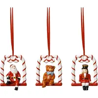 Villeroy & Boch Nostalgic Kerstversiering Pak Van 3 - Kerstballen Porselein Red - 1483316691