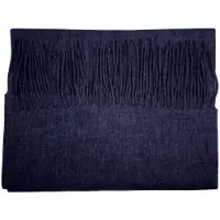 Stone Valley Fijn Gebreide Australische Wol Sjaal - Navy Blauw