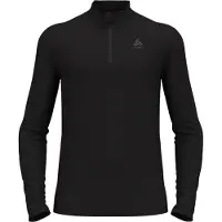 Odlo - Thermokleding - BL Top Turtle Neck L/S Half Zip Merino 2 Black voor Heren van Wol - Maat XXL - Zwart