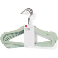 HEMA Kledinghanger klein velours mint - 6 stuks