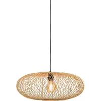 Good&Mojo Bamboe LED Hanglamp Cango | 1X E27 Max 40W | Natural/Black
