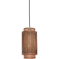 Good&Mojo Hanglamp Bhutan, dimbaar, hout licht, Woon-/ Eetkamer, Bamboe, Hanglamp