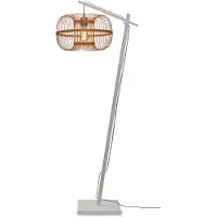 Good&Mojo Bamboe LED Staande Lamp Hokkaido | 1X E27 Max 60W | White/Natural