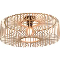 Good&Mojo GOED & MOJO Bromo plafondlamp gemaakt van bamboe, Ø 60cm Bromo, dimbaar, hout licht, Woon-/ Eetkamer, Bamboe, Design, plafondlamp