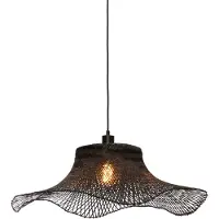 Good &Mojo Hanglamp ibiza bamboe zwart 65x65x20cm