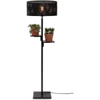 Good&Mojo Bamboe LED Staande Lamp Java | 1X E27 Max 60W | Black