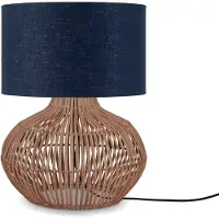 Good&Mojo LED Tafellamp Kalahari | 1X E27 Max 40W | Natural/Blue Denim