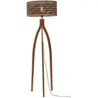 Good&Mojo Vloerlamp Java, hout licht, Woon-/ Eetkamer, Bamboe, vloerlamp hout