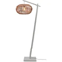 Good&Mojo Bamboe LED Staande Lamp Madeira | 1X E27 Max 60W | White/Natural