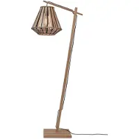 Good&Mojo Bamboe LED Staande Lamp Merapi | 1X E27 Max 60W | Natural/Black