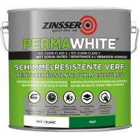 Zinsser Permawhite Mat - Badkamermuurverf - Wit - 10L