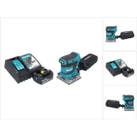 Makita DBO 484 RM1 Accu vlakschuurmachine 18 V 112 x 102 mm + 1x accu 4.0 Ah + lader