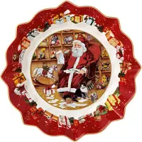 Villeroy & Boch Toy’s Fantasy schaal op voet 24 cm Wit-rood