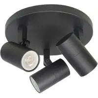 Highlight Spot Picollo 3 lichts Ø 17 cm incl mini GU10 zwart