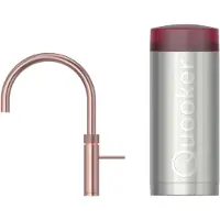 Quooker Fusion Round met COMBI boiler 3-in-1 kraan rosé koper
