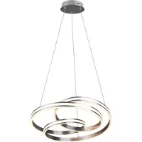 TRIO Hanglamp Nuria 60cm RVS