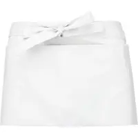 Kariban Awesome-Gifts - Professionele Horeca Sloof - K896 Bistro schort - Heupschort - Serveerschort - unisex - kort - 70 x 26 cm - per 10 stuks - onbedrukt - Wit