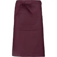 Mijncadeautje Awesome-Gifts - Professionele Horeca Sloof - K897 Bistro schort - Heupschort - Serveerschort - unisex - lang - 90 x 62,5 cm - per 10 stuks - onbedrukt - Bordeaux / Wine