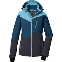 Killtec dames ski jas - ski-jas dames - 41628 - licht blauw/blauw/donkerblauw - maat 40